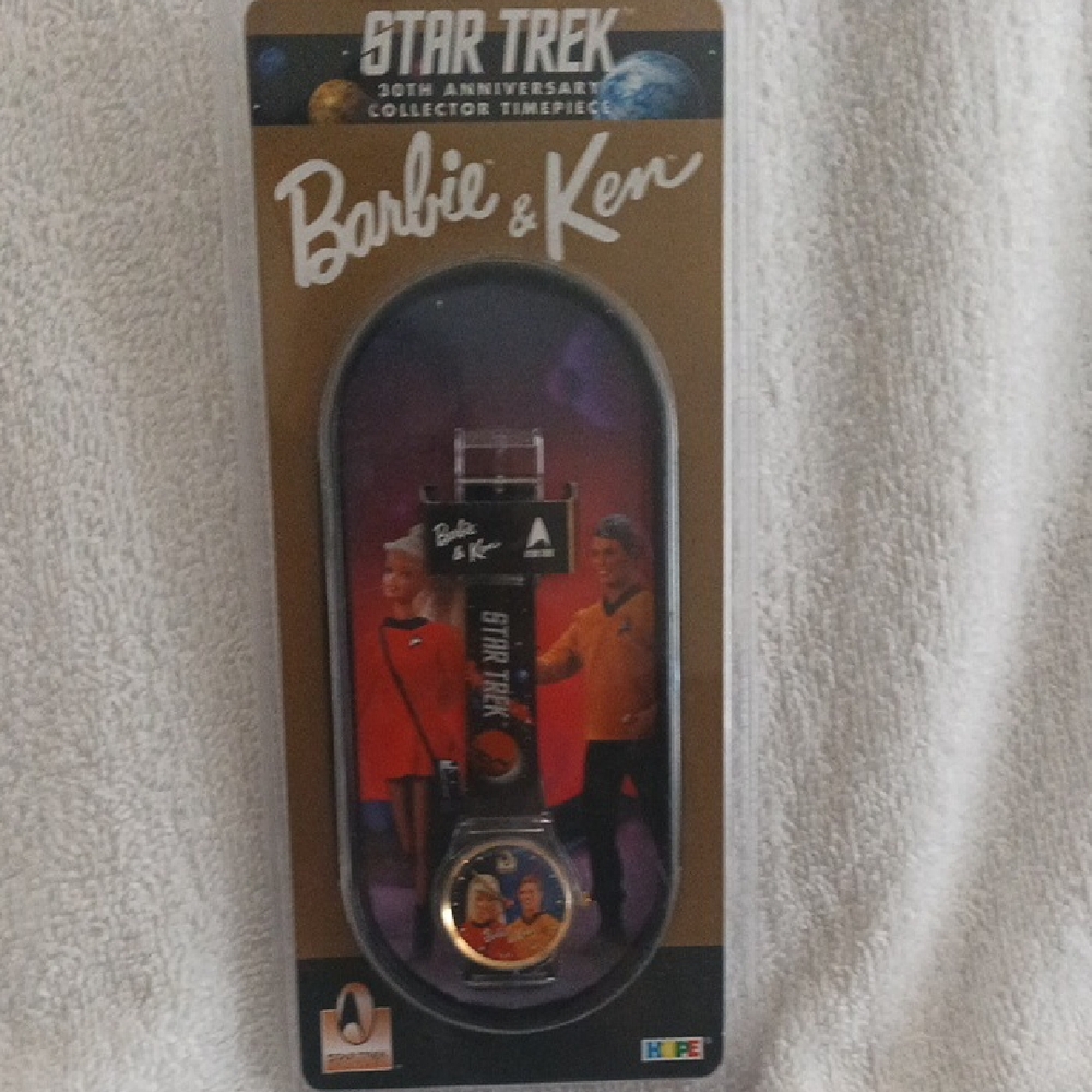 Mattel Barbie & Ken Star Trek Collector Timepiece - Black and Gold